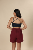Carbontree Organic Cotton Women Sangria Comfort Shorts