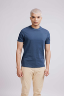 Carbontree Organic Cotton Men Rustic Blue Carbon Lightweight T-Shirt