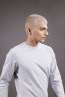 Carbontree Organic Cotton Men Mist Mel Mens Carbon Sweatshirt