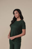 Carbontree Women Pine Green Tencel Tee