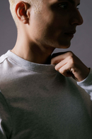 Carbontree Organic Cotton Men Mist Mel Mens Carbon Sweatshirt