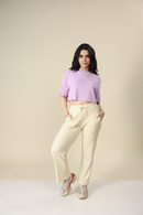 Carbontree Bamboo Women Lavender Haze Boxy Tee