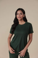 Carbontree Women Pine Green Tencel Tee