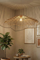 GreenKraft Petal handcrafted Banana Bark Lampshade - Large