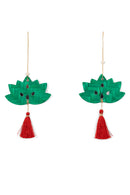 GreenKraft Lotus Handcrafted Bamboo Hanging - Set of 4