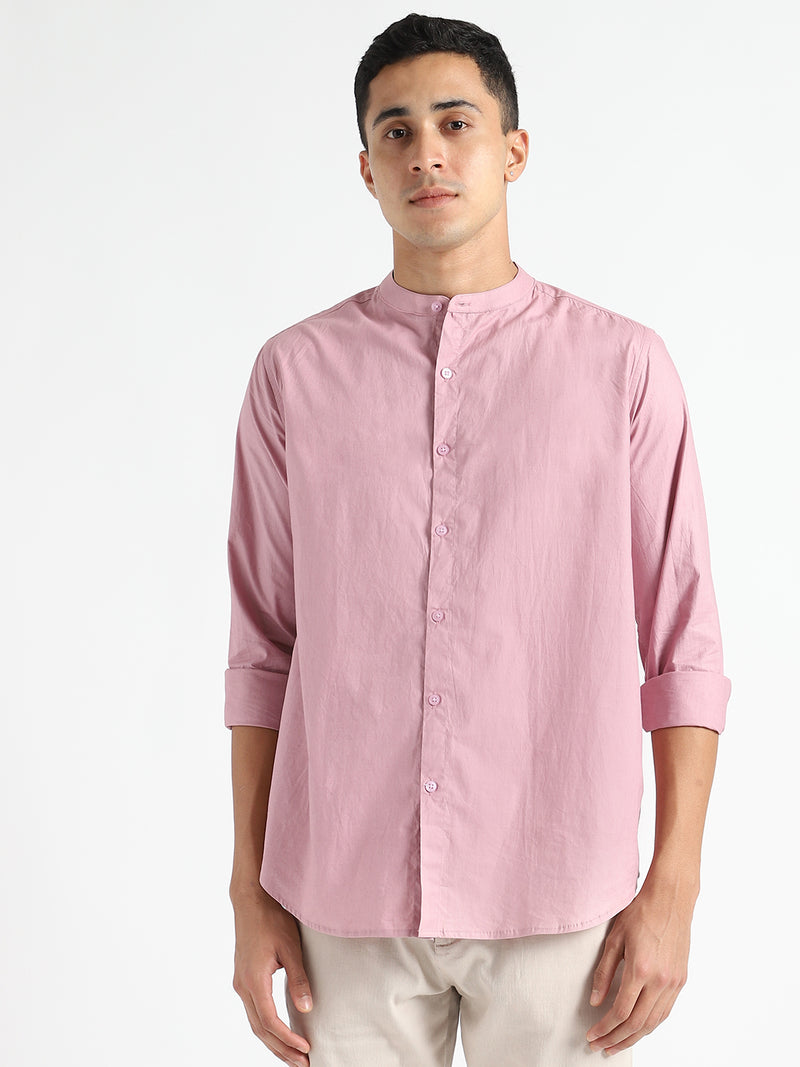 Livbio Organic Cotton & Naturally Dyed Mens Round Neck Purple Haze Shirt