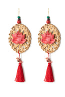 GreenKraft Chakra Lotus Handcrafted Banana Hanging - Set of 2