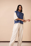 Rj Label Bermuda Offwhite Pants Organic Kala Cotton Women