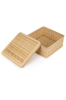 GreenKraft Sora Handcrafted Bamboo Square Box - Set of 3