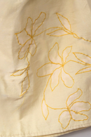 JOD Cotton Womens Butter Yellow Phool Floral Tank Top