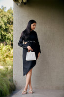 The Conscious Closet Black Ebony Ash Slate Skirt