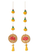 GreenKraft Marigold Lotus Handcrafted Banana Hanging - Set of 2