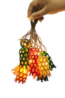 GreenKraft Multicoloured Bell Handcrafted Bamboo String Light