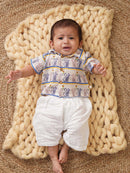 Greendigo Organic Cotton Pack of 2 Co-ords Set for Newborn Baby Boys - White