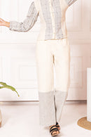 Rj Label Aath Taka Offwhite Pant Kala Cotton Women
