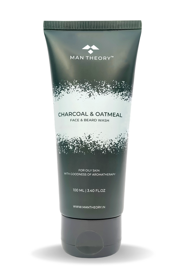Man Theory Charcoal & Oatmeal | Face & Beard Wash (100 ml.)