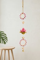 GreenKraft Pankhuri handcrafted Palm Leaf Hanging - Set of 4