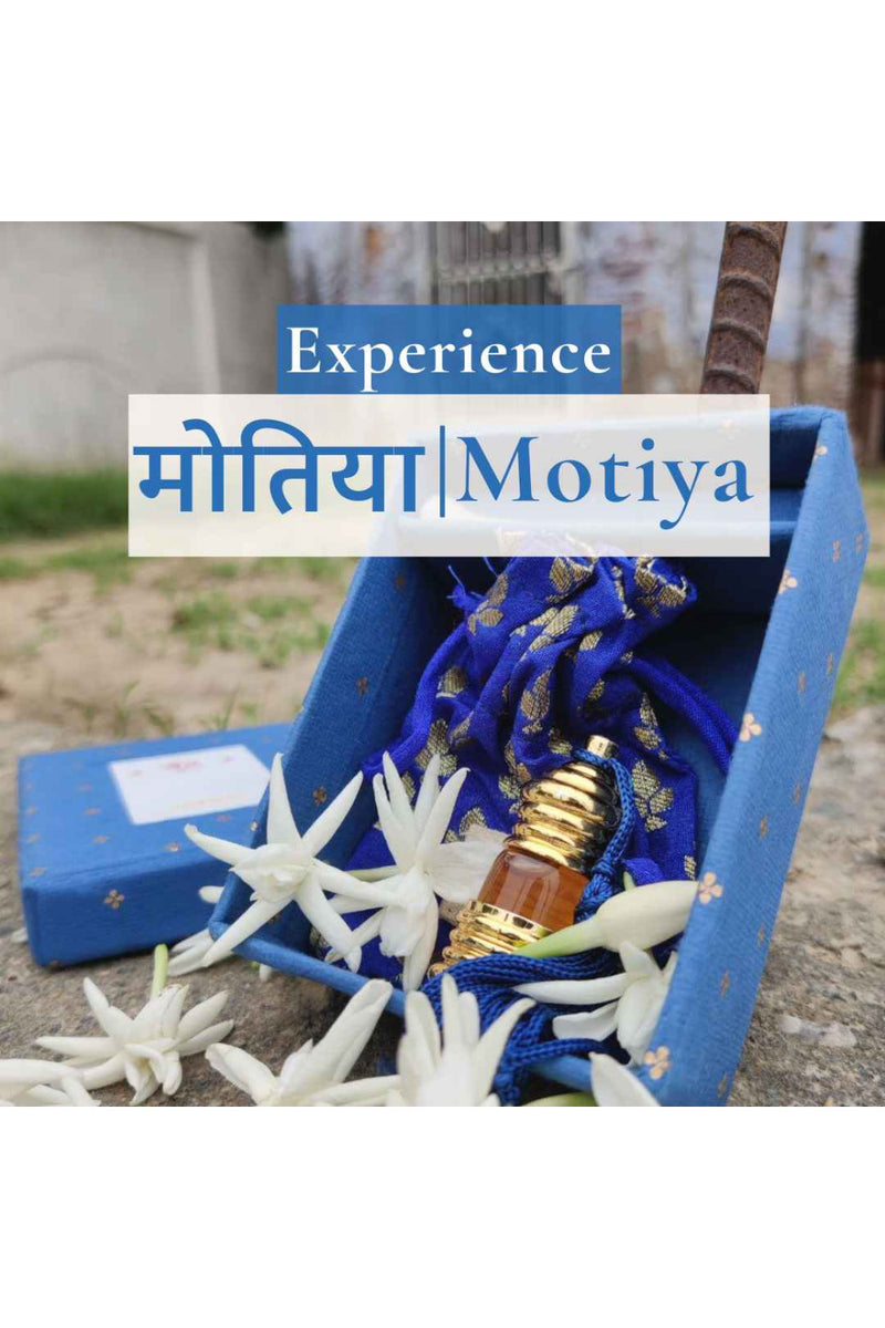 Boond Fragrances Blue मोतिया | Motiya Natural Perfume Oil (Jasmine Attar)