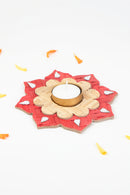 GreenKraft Phool Handcrafted Bamboo Rangoli Multicolor- Set of 2