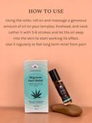 India Hemp Organics  Cannabliss Migraine Pain Relief roll on - 10 ML