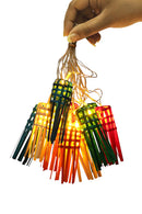 GreenKraft Multicoloured Frill Handcrafted Bamboo String Light