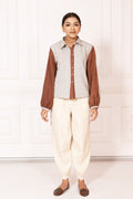 Rj Label Aath Taka Shirt Kala Cotton Women