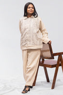 Rj Label Rabar Grey Stripe Rabari Jacket Kala Cotton Unisex