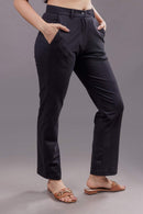 Carbontree Organic Cotton Women Carbon Black All Day Work Pant