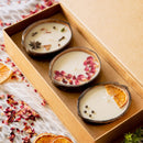 Thenga Eco-Friendly Coconut Diwali Candles Gift Box - Set of 3 Candles | Spice, Rose & Orange Pepper Soy Wax Candles 100 gm