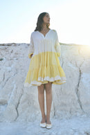 The Loom Art Dreamy Caremel Handwoven Chanderi Silk Dress