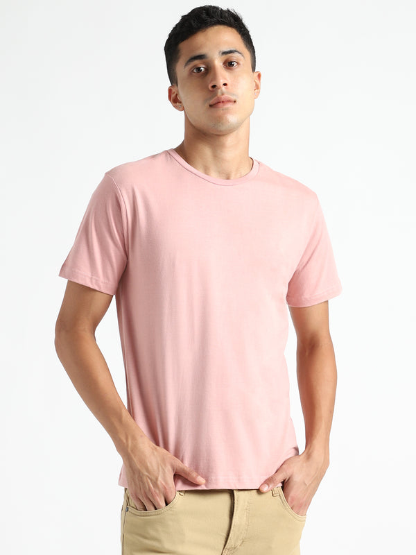 Livbio Organic Cotton & Naturally Dyed Earth Pink Men's T-shirt