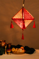 GreenKraft Jhoomar Handcrafted Foldable Bamboo Lantern for Decor