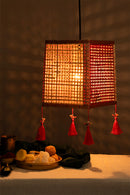 GreenKraft Leela Handcrafted Foldable Bamboo Lantern for Decor