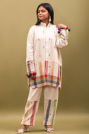 Rj Label Lunadahlia Offwhite Tunic Organic Kala Cotton Women
