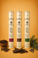 Saakya Grounding Ritual Pack | Clove, Juniper & Oud Incense Sticks | Pack of 3