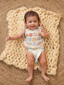 Greendigo Organic Cotton Pack of 2 Jhablas for Newborn Baby Girls - White