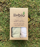 Livbio Organic Cotton & Natural Fiber Dyed Pink & Pomo Yellow Combo Underwear - Pack of 2