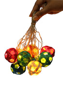 GreenKraft Multicoloured Star Full Moon Handcrafted Bamboo String Light