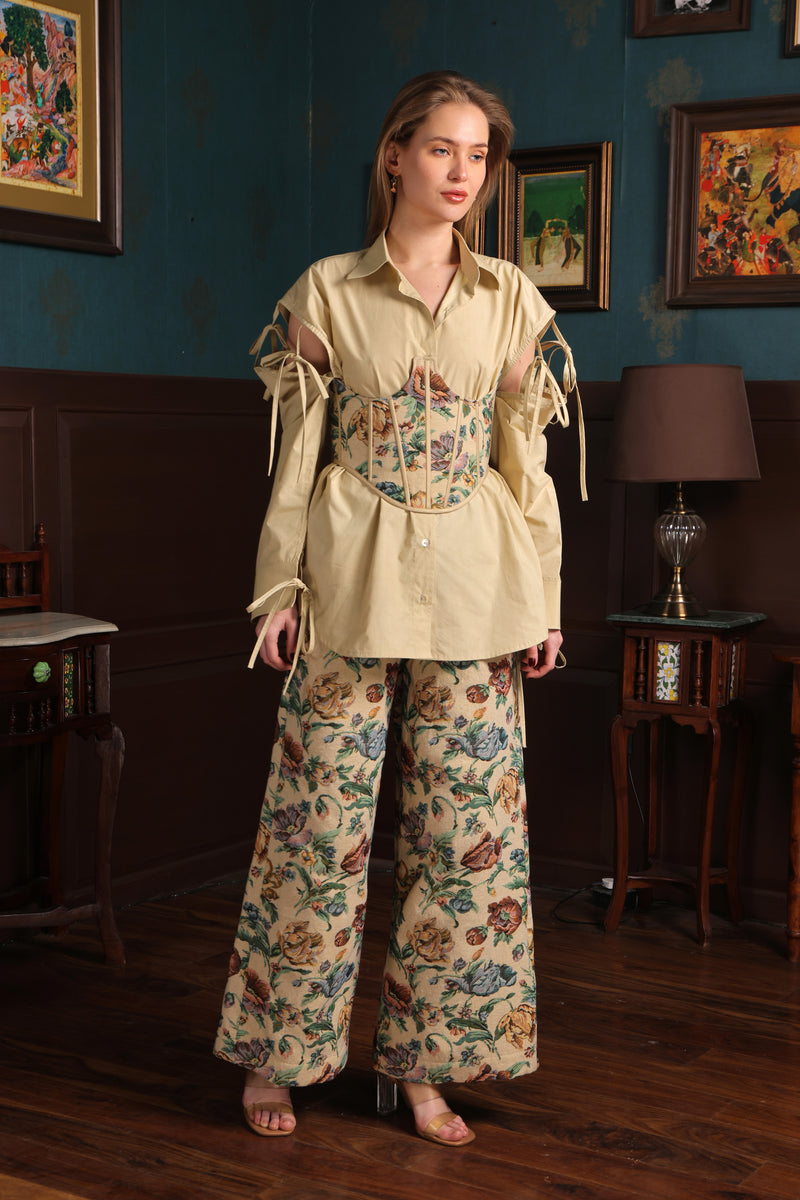 Label Muslin Daisy Charm Corset Pant Set