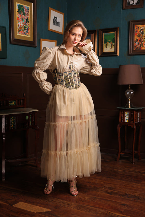 Label Muslin Golden Veil