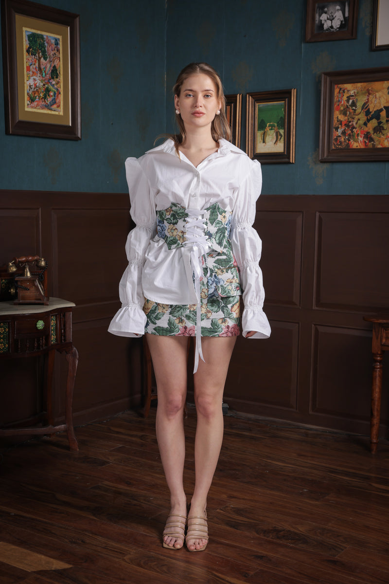 Label Muslin Pearl Bond Skirt Set