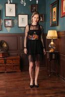 Label Muslin Shadow Ruffle Corset Dress Set