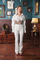 Label Muslin Strokes Corset Shirt