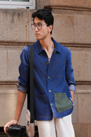 Un Denim - Dark Indigo Full-Sleeved Shacket | Lightweight Denim