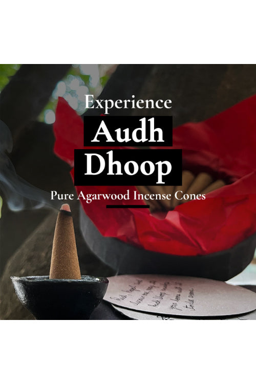 Boond Fragrances Black Audh Dhoop - Pure Agarwood Incense Cones | Pack of 25 incense cones