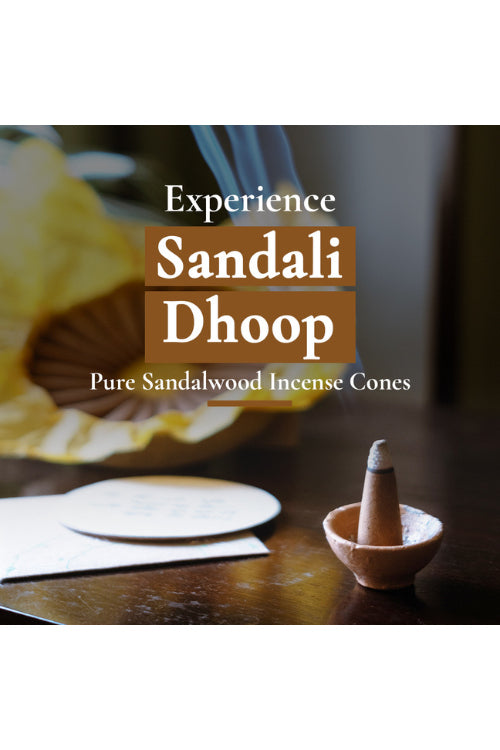 Boond Fragrances Brown Sandali Dhoop - Pure Sandalwood Incense Cones | Pack of 25 incense cones