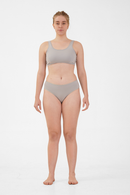 Nude & Not Organic Cotton Bralette Ice Grey