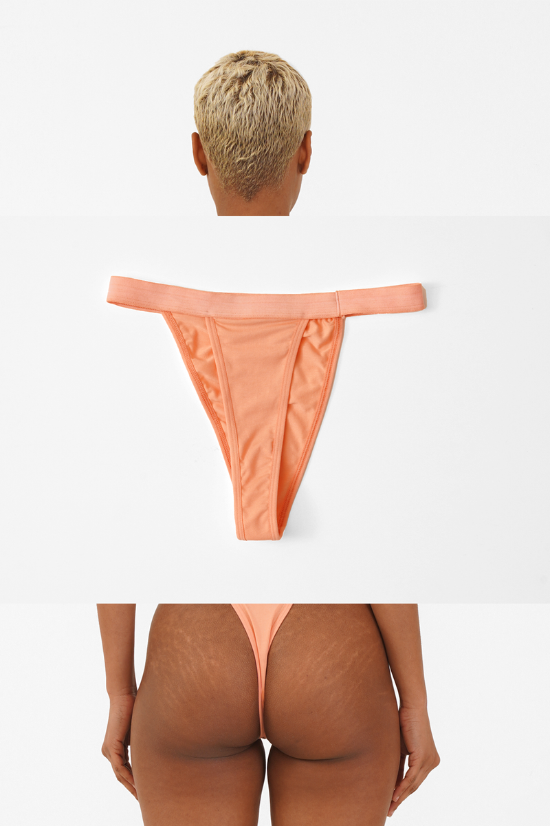 Nude & Not Organic Cotton Thongs (Pack of 2)