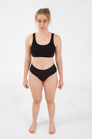 Nude & Not Organic Cotton Bralette Black