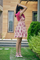The Conscious Closet Smokey Pink Poppy Preach Dress Set in Organic Cotton